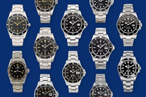 rolex submariner model years|rolex submariner year chart.